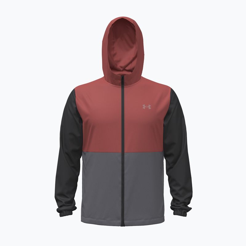 Laufjacke für Herren Under Armour Velociti Hooded Jacket ultimate black/heritage red/reflective
