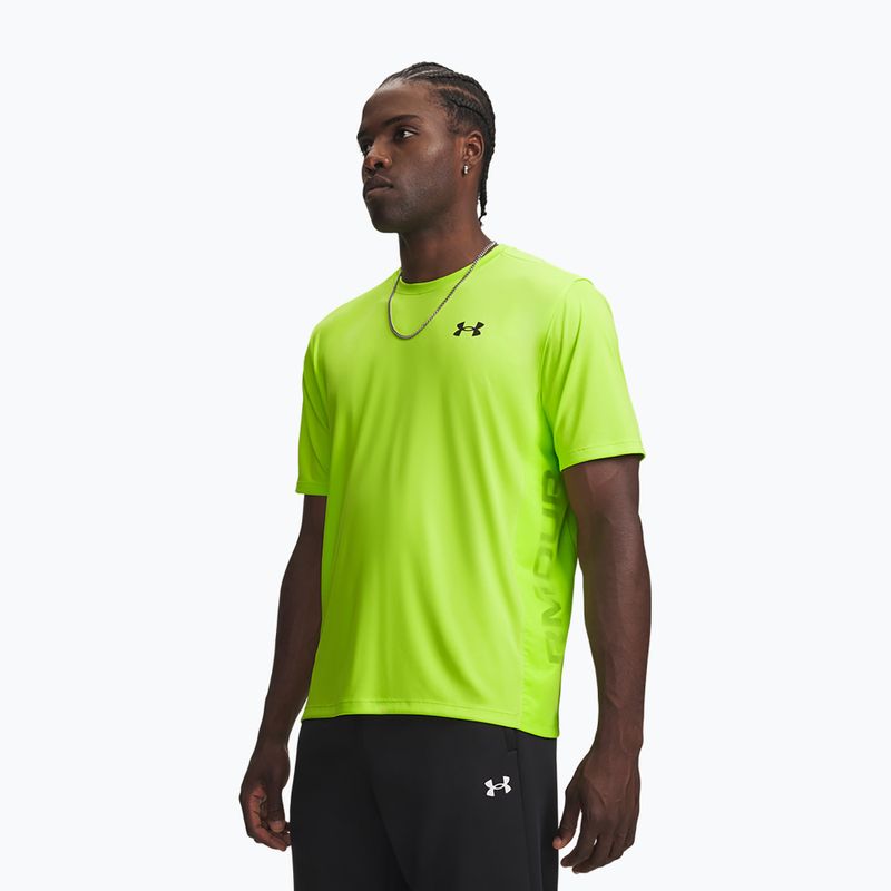 Trainings-T-Shirt Herren Under Armour Tech Utility SS green citrine/black