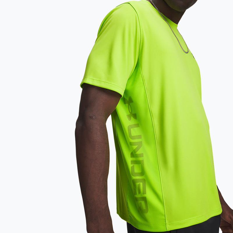 Trainings-T-Shirt Herren Under Armour Tech Utility SS green citrine/black 3