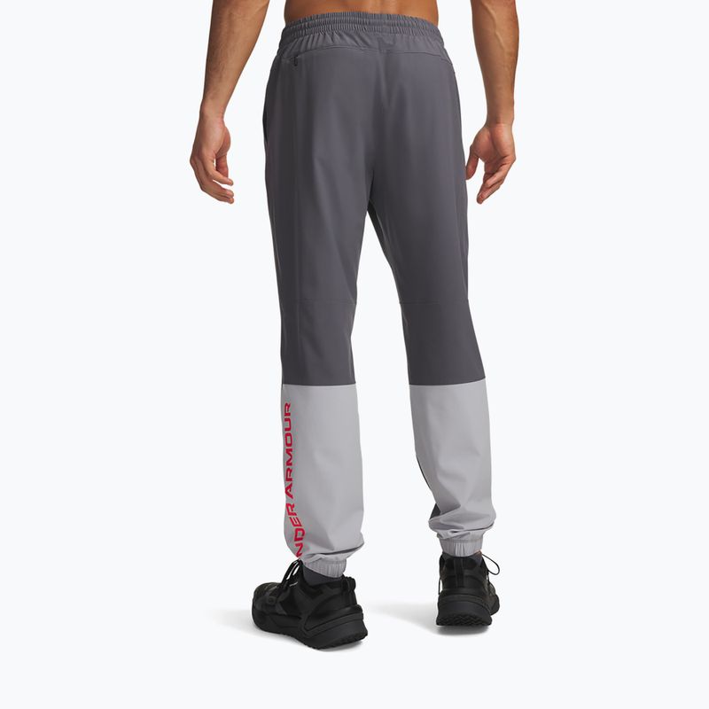 Herren-Trainingshose Under Armour Tech Utility Woven Pants castlerock/mod gray/racer red 3