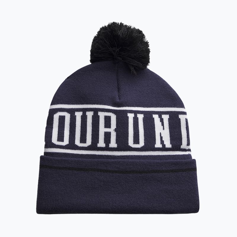 Herren-Wintermütze Under Armour Halftime Pom Beanie midnight navy/white/white 2