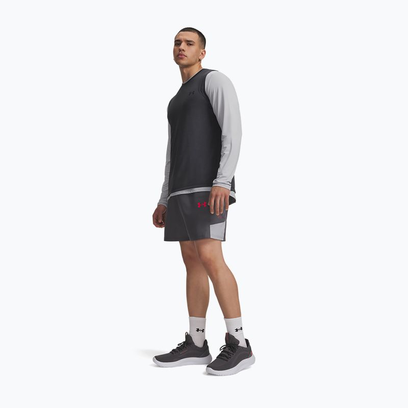 Herren-Trainingsshorts Under Armour Tech Utility Shorts castlerock/mod gray/racer red 2