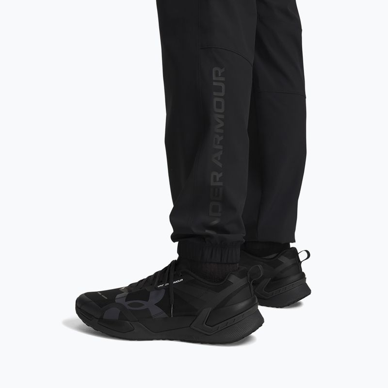 Herren-Trainingshose Under Armour Tech Utility Woven Pants black/black/steel 4