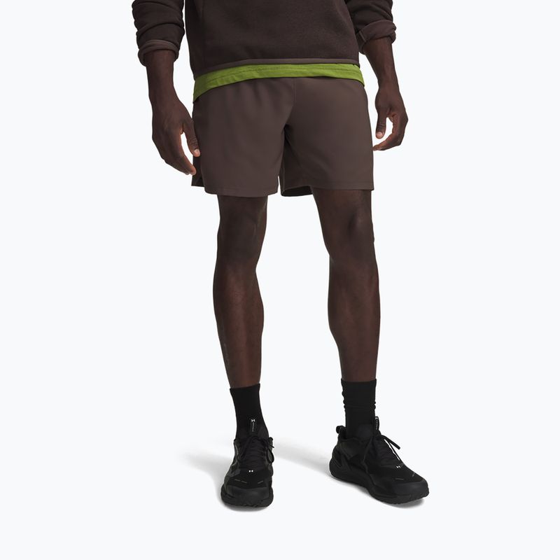 Herren-Trainingsshorts Under Armour Vanish Woven 2.0 Shorts peppercorn/white