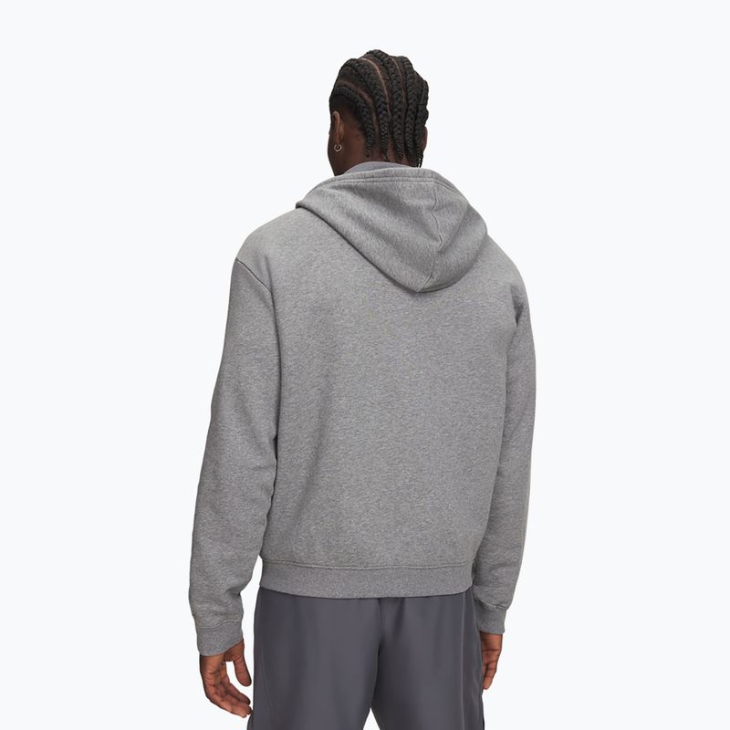 Herrenpullover Under Armour Rival Fleece Full Zip castlerock light heather/black 2