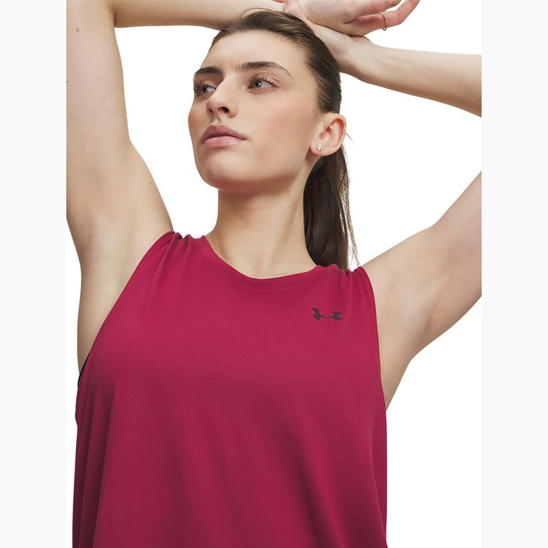 Damen-Trainingsshirt Under Armour Tech Tank Solid claret/ox blood 3