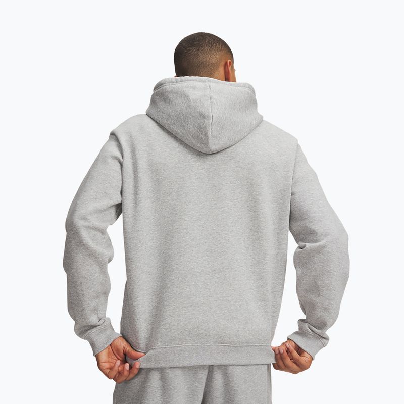 Herrenpullover Under Armour Rival Fleece Hoodie mod gray light heather/white 2