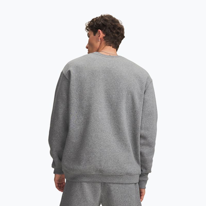 Herrenpullover Under Armour Rival Fleece Crew castlerock light heather/white 2