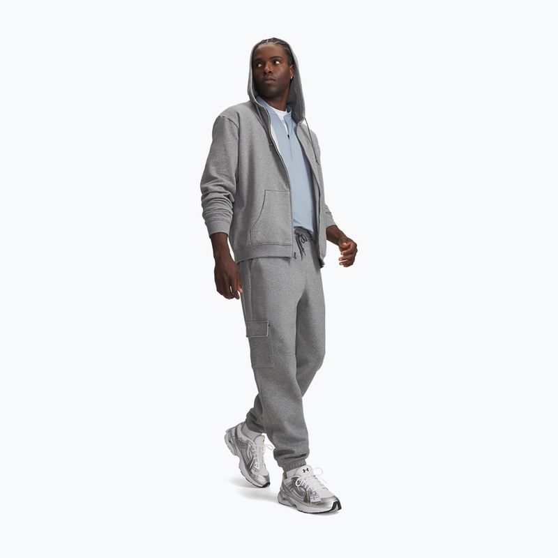 Herrenhose Under Armour Rival Fleece Cargo castlerock light heather/white 2