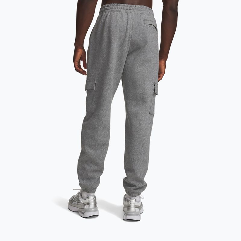 Herrenhose Under Armour Rival Fleece Cargo castlerock light heather/white 3