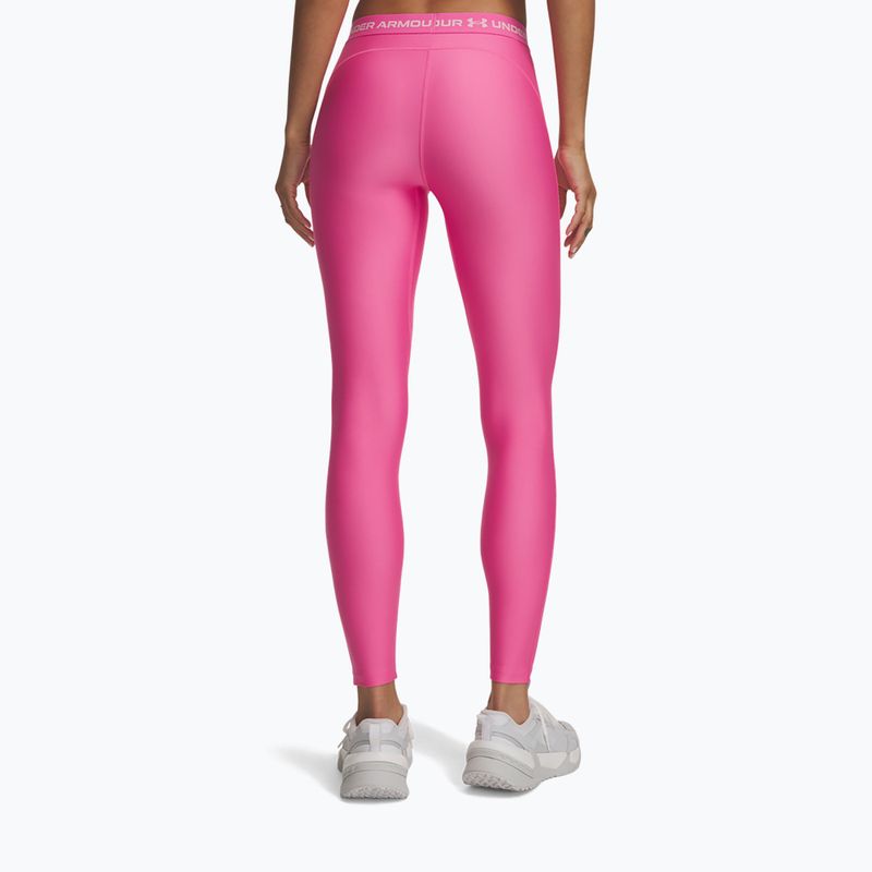 Damen-Trainingsleggings Under Armour HeatGear Leggings pink frenzy/prime pink 2
