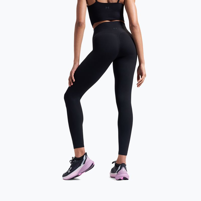 Damen-Trainingsleggings Under Armour Meridian Leggings ultimate black/ultimate black