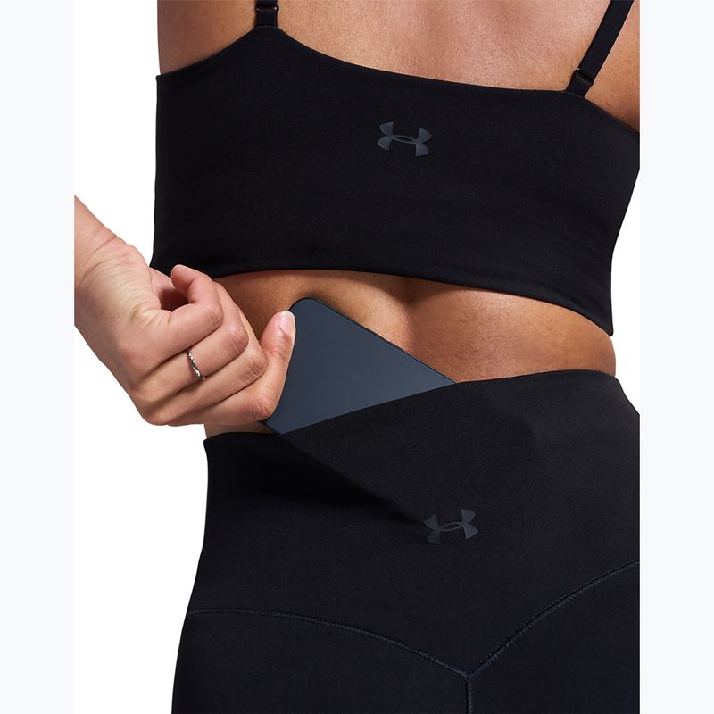 Damen-Trainingsleggings Under Armour Meridian Leggings ultimate black/ultimate black 7
