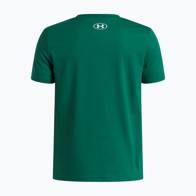 Kinder-Shirt Under Armour Sportstyle Left Chest campus ivy/white 2