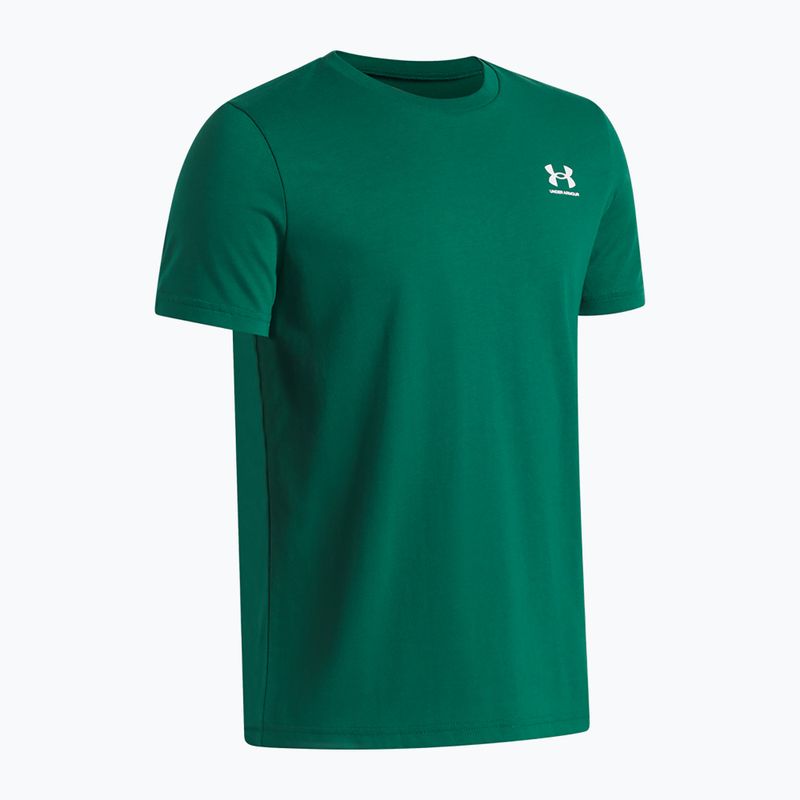 Kinder-Shirt Under Armour Sportstyle Left Chest campus ivy/white 3
