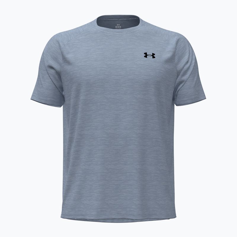 Trainings-T-Shirt Herren Under Armour Tech Textured blue wind/black 5