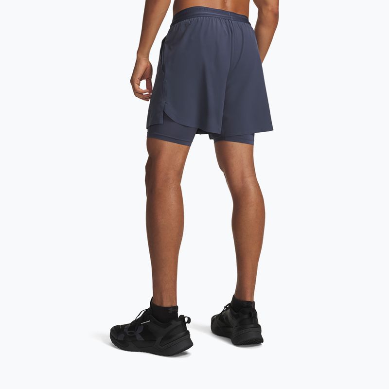Herren-Trainingsshorts Under Armour Vanish Elite 2IN1 Shorts downpour gray/downpour gray 3