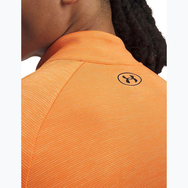 Herrenpullover Under Armour Tech Textured 1/2 Zip LS outrageous orange/black 3
