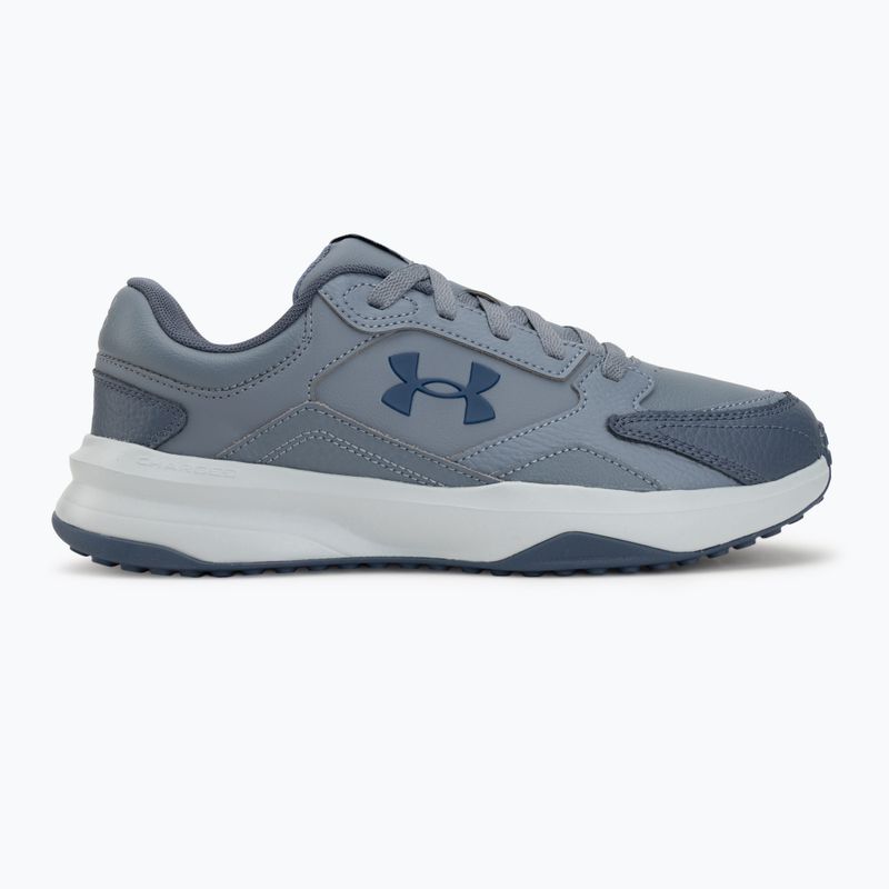 Herren Trainingsschuhe Under Armour Edge Leather gravel/blue fog/blackout navy 2