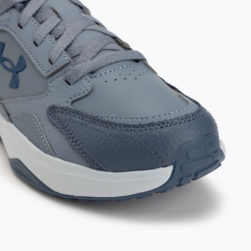 Herren Trainingsschuhe Under Armour Edge Leather gravel/blue fog/blackout navy 7