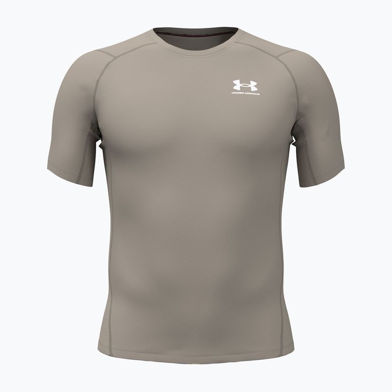 Trainings-T-Shirt Herren Under Armour HG Armour Comp timberwolf taupe/white