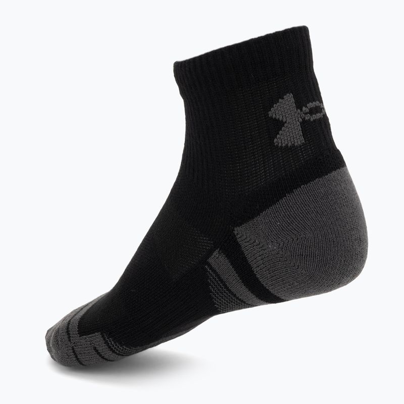 Socken Under Armour Perf Tech Qtr 3 pack ultimate black/ultimate black/jet gray 2