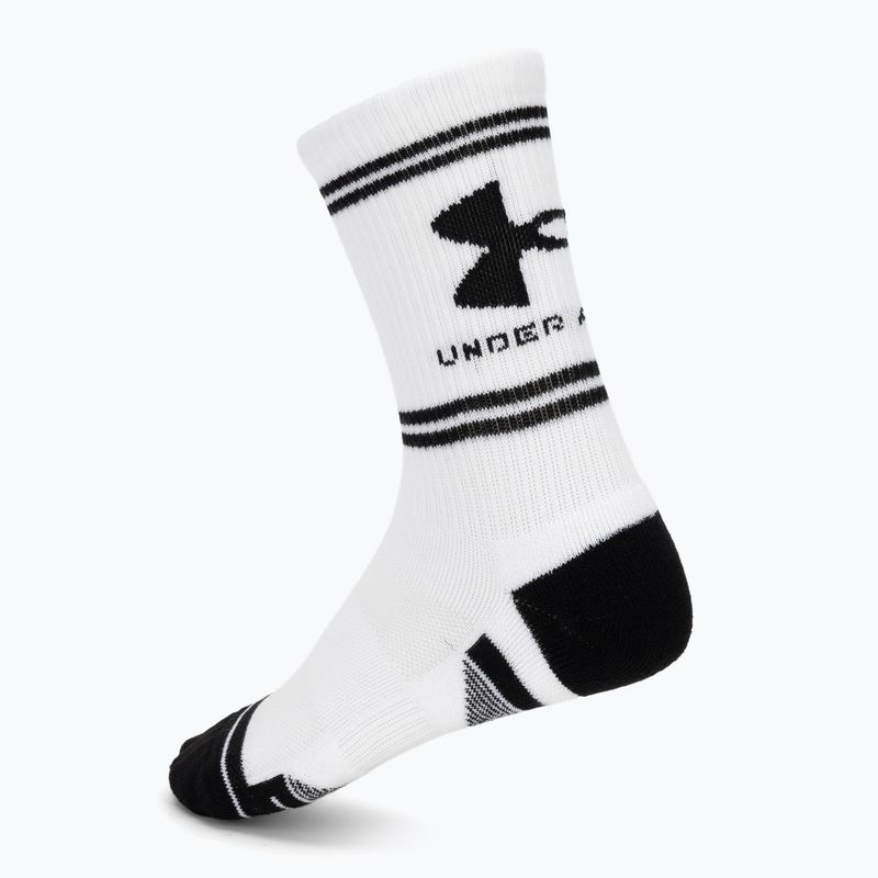 Socken Under Armour Perf Tech Nov Crew 3 pack white/white/ultimate black 2