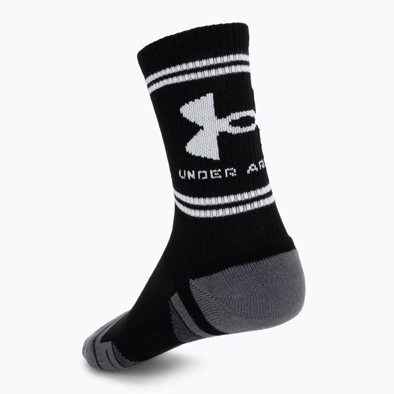 Socken Under Armour Perf Tech Nov Crew 3 pack ultimate black/ultimate black/white 2