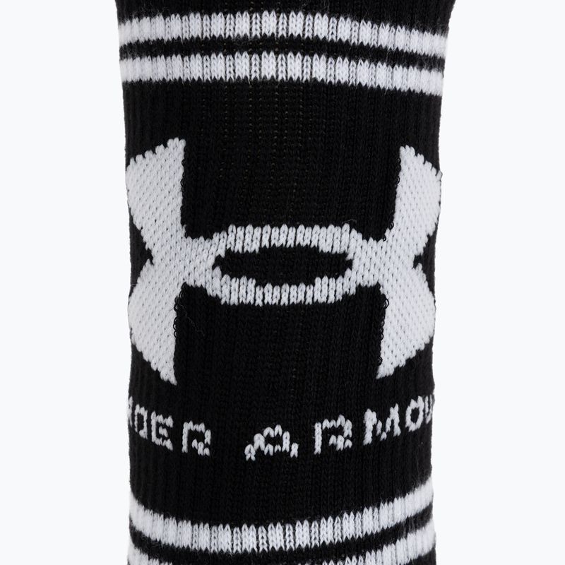 Socken Under Armour Perf Tech Nov Crew 3 pack ultimate black/ultimate black/white 3