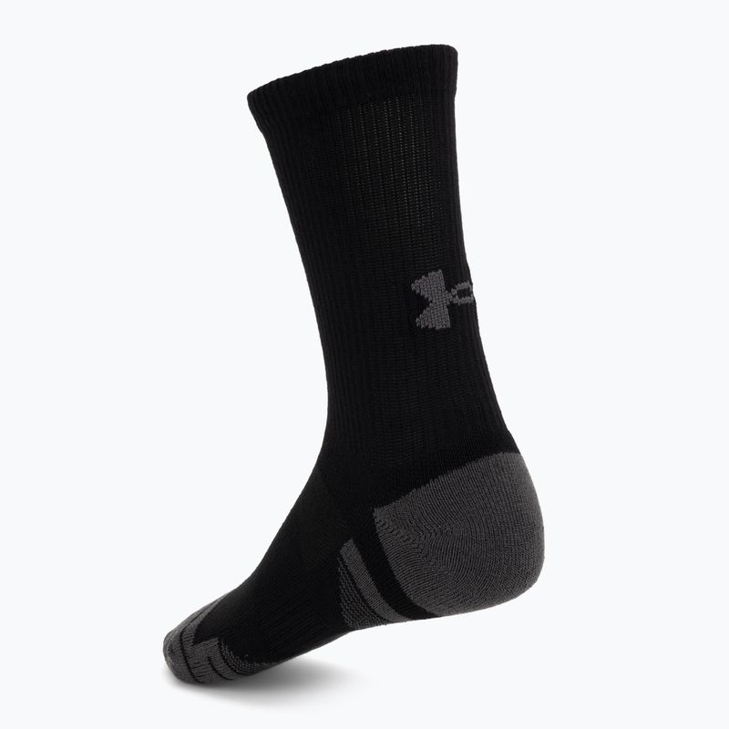 Socken Under Armour Perf Tech Crew 3 pack ultimate black/ultimate black/jet gray 2