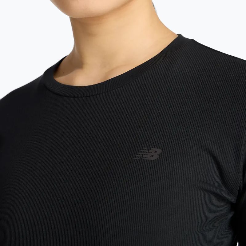 Damen-Longsleeve New Balance Micro-Rib schwarz 4