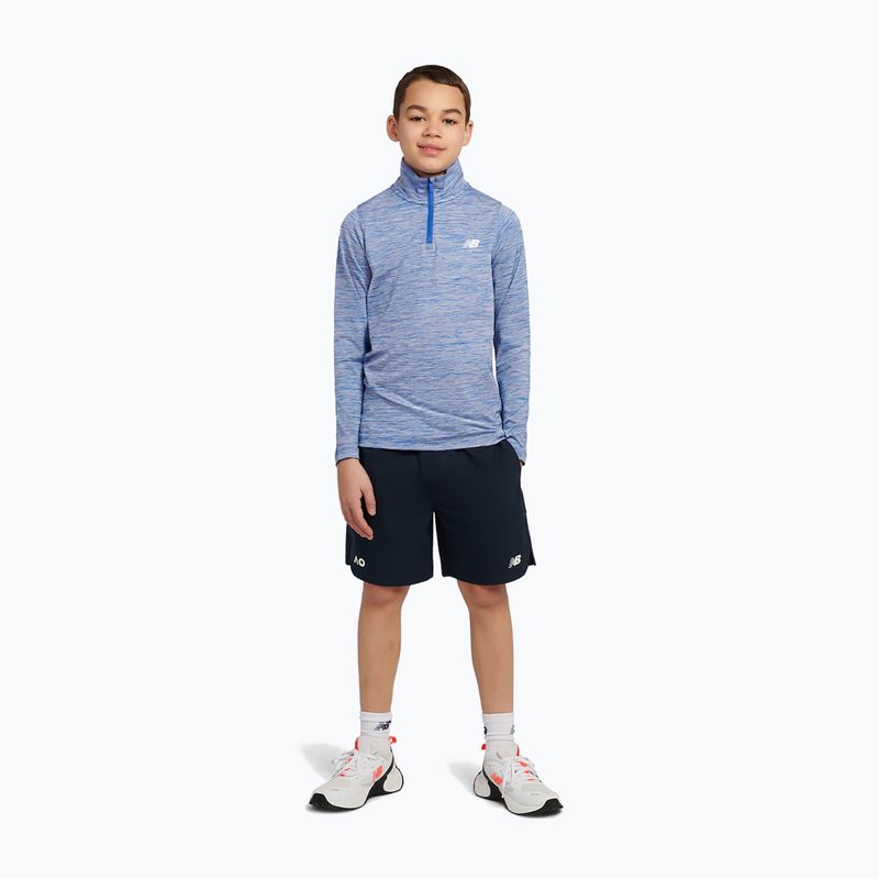 Kinder-Sweatshirt New Balance Athletics Quarter Zip Funnel blue gemstone 2