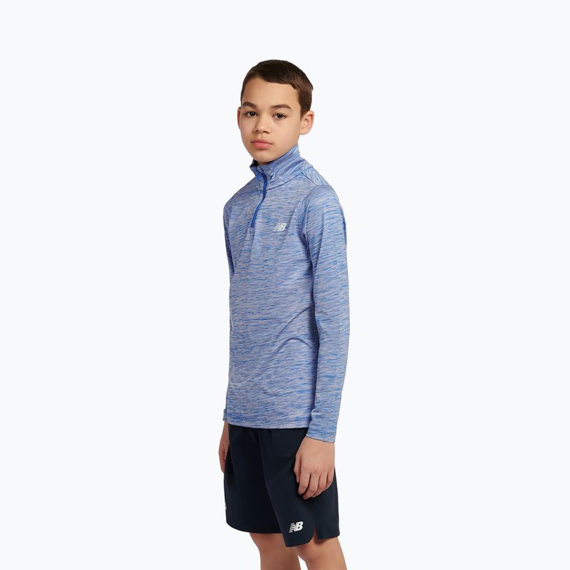 Kinder-Sweatshirt New Balance Athletics Quarter Zip Funnel blue gemstone 4