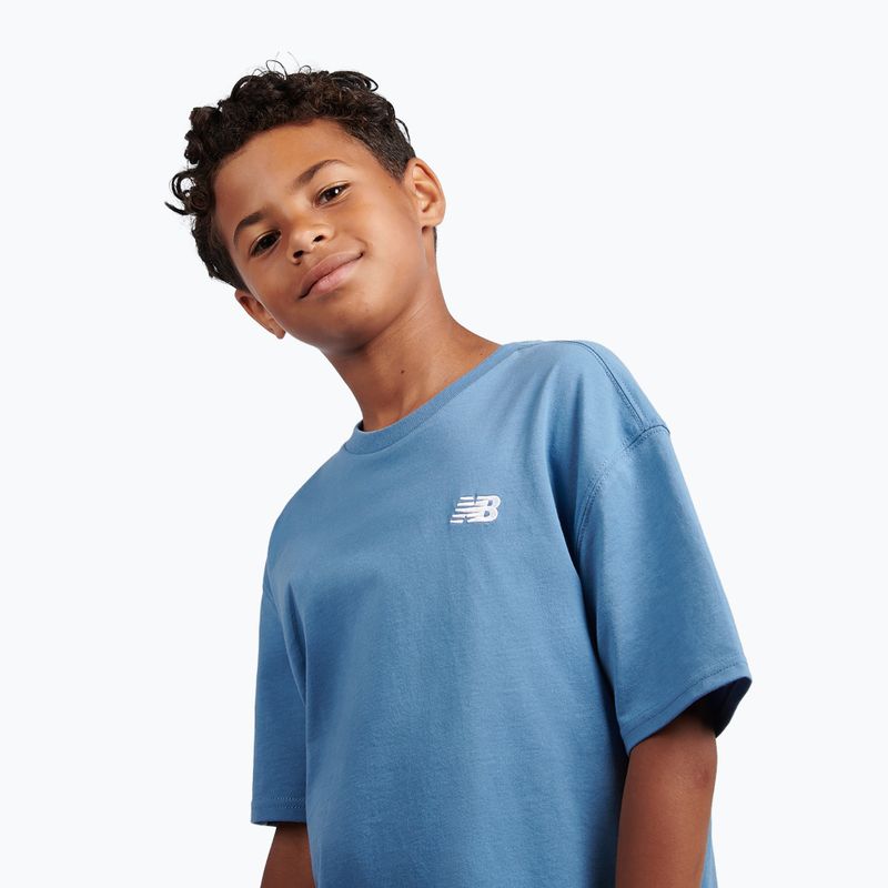 Kinder-Shirt New Balance Jersey Small Logo Tee shoreline blue 5