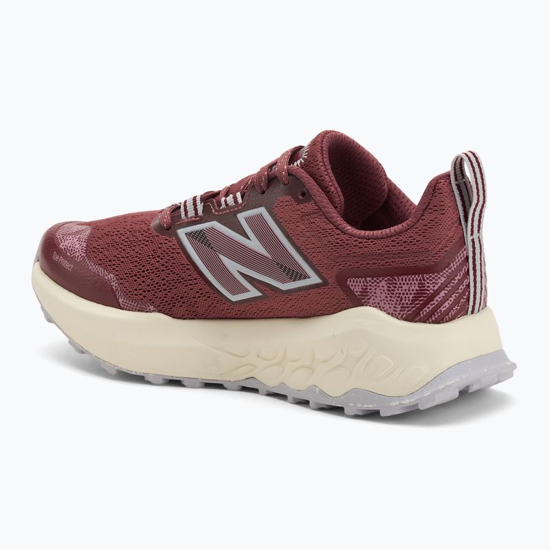 Damen-Laufschuhe New Balance Fresh Foam Garoe V2 gewaschenes Burgunderrot 3