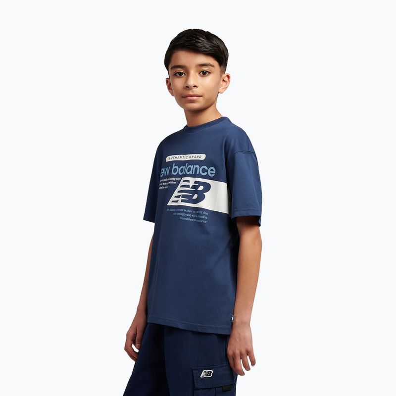 Kinder-Shirt New Balance Authentic Brand Players Graphic Tee nb navy 4