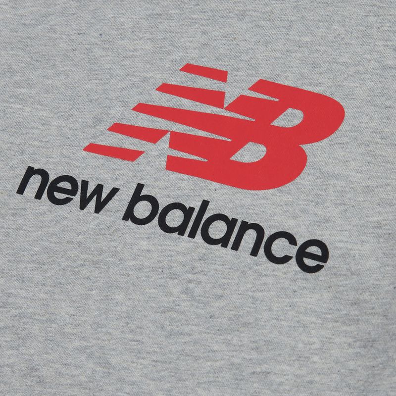Kinder-Shirt New Balance Jersey Stacked Logo Tee athletic grey heather 8