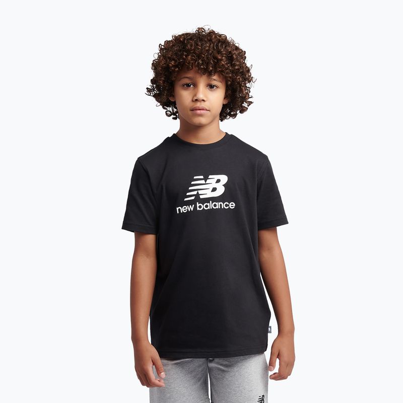Kinder-Set New Balance Stacked Logo Tee & FT Short nb caviar 4