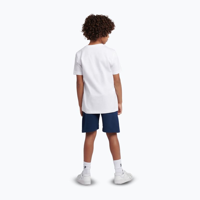 Kinder-Set New Balance Stacked Logo Tee & FT Short nb bright white 2