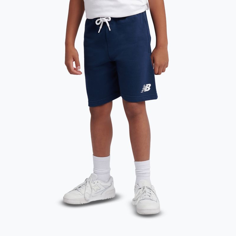 Kinder-Set New Balance Stacked Logo Tee & FT Short nb bright white 6