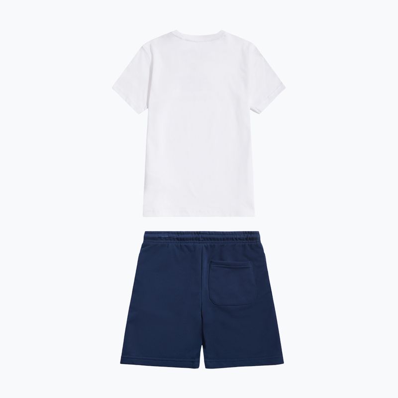 Kinder-Set New Balance Stacked Logo Tee & FT Short nb bright white 9