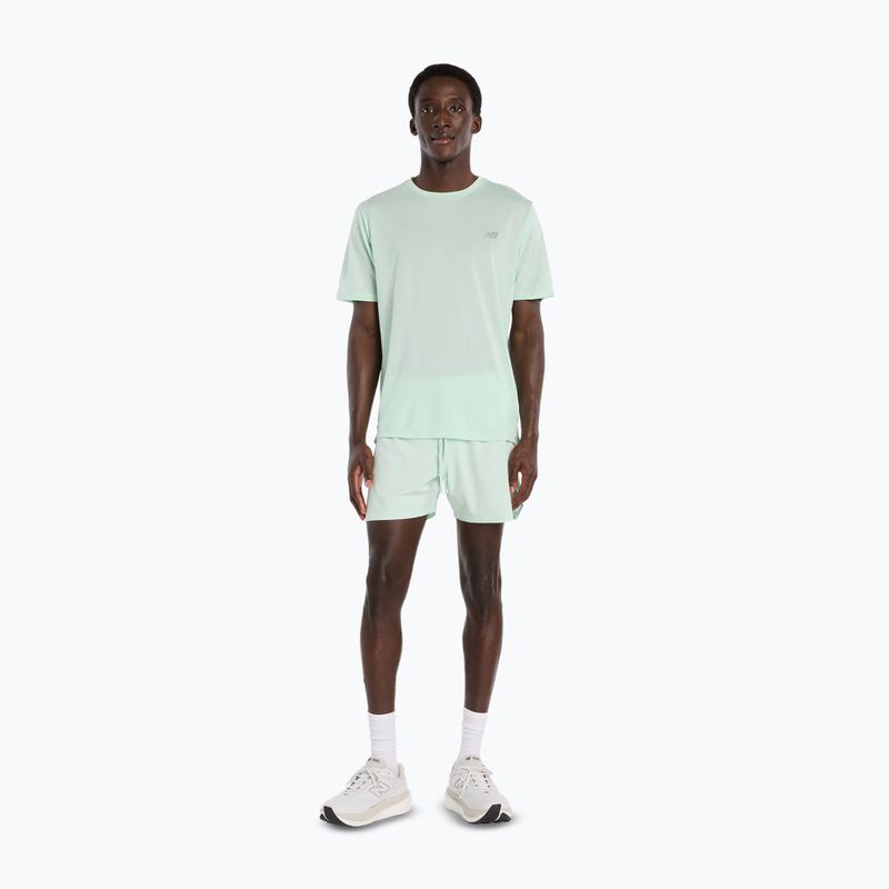 Herren T-Shirt New Balance Athletics Run cosmic jade heather 2