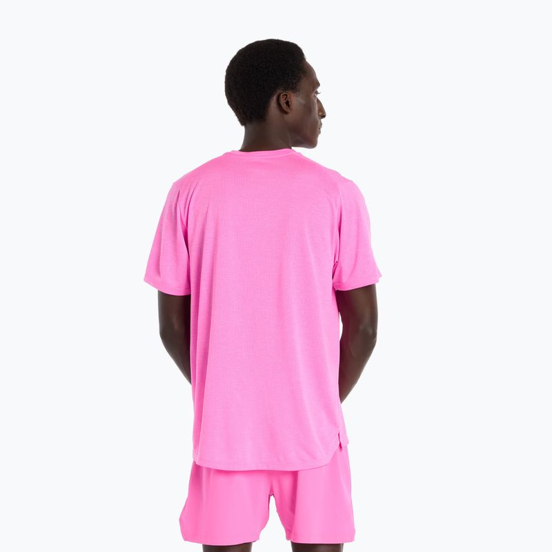 Herren T-Shirt New Balance Athletics Run pink heat heather 3