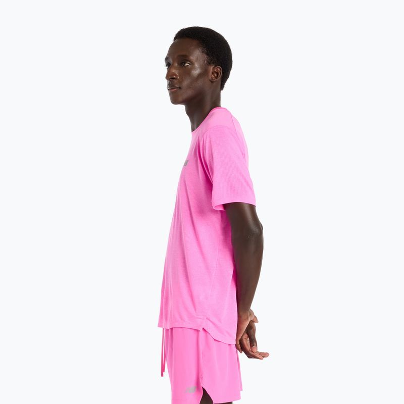 Shirt Herren New Balance Schuhe Athletics Run pink heat heather 4