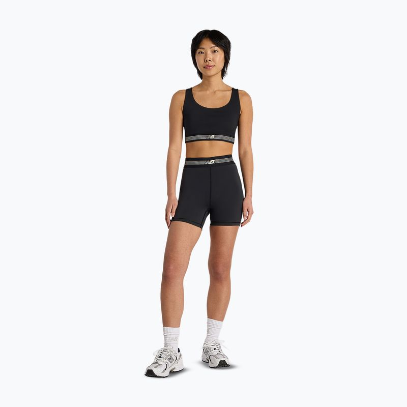 Damen Shorts New Balance Schuhe AC Fitted 5" black/white 2