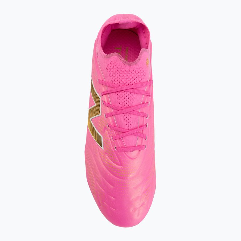 Fußballschuhe New Balance Tekela Elite Low V5 FG pink heat/metallic gold/pink satin 5