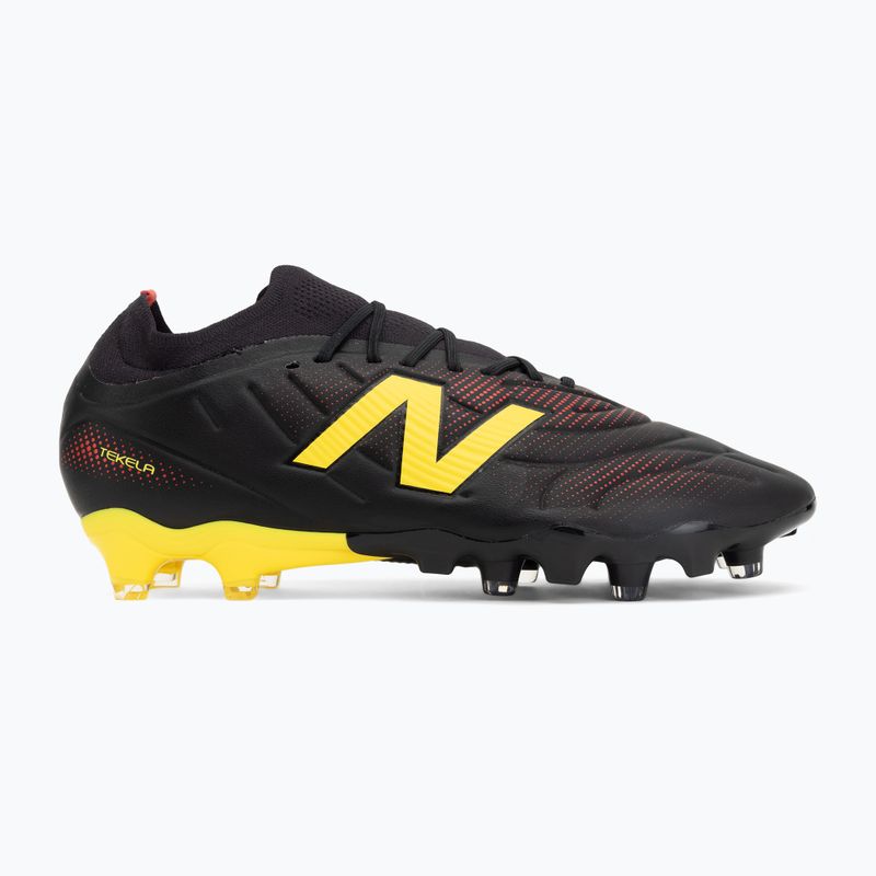 Fußballschuhe New Balance Tekela Team Low V5 FG black 100/punch yellow/fire cracker 2