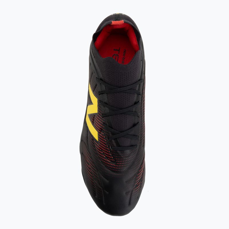 Fußballschuhe New Balance Tekela Team Low V5 FG black 100/punch yellow/fire cracker 5