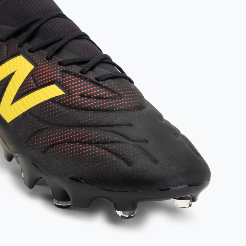 Fußballschuhe New Balance Tekela Team Low V5 FG black 100/punch yellow/fire cracker 7