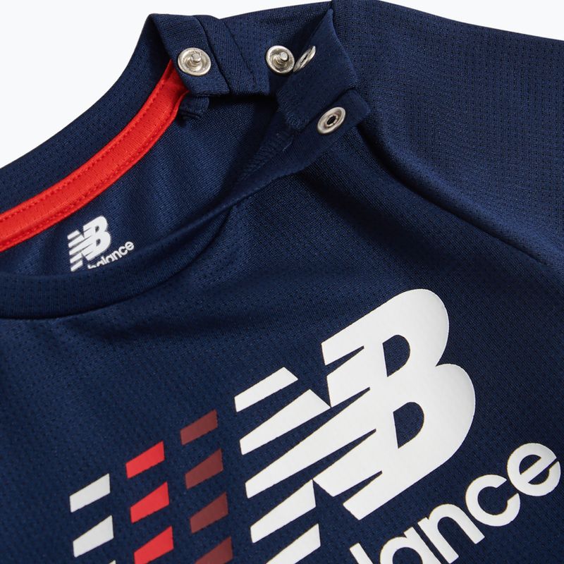 Kinder-Set New Balance Contrast Athletic Tee & Nylon Short nb navy 4